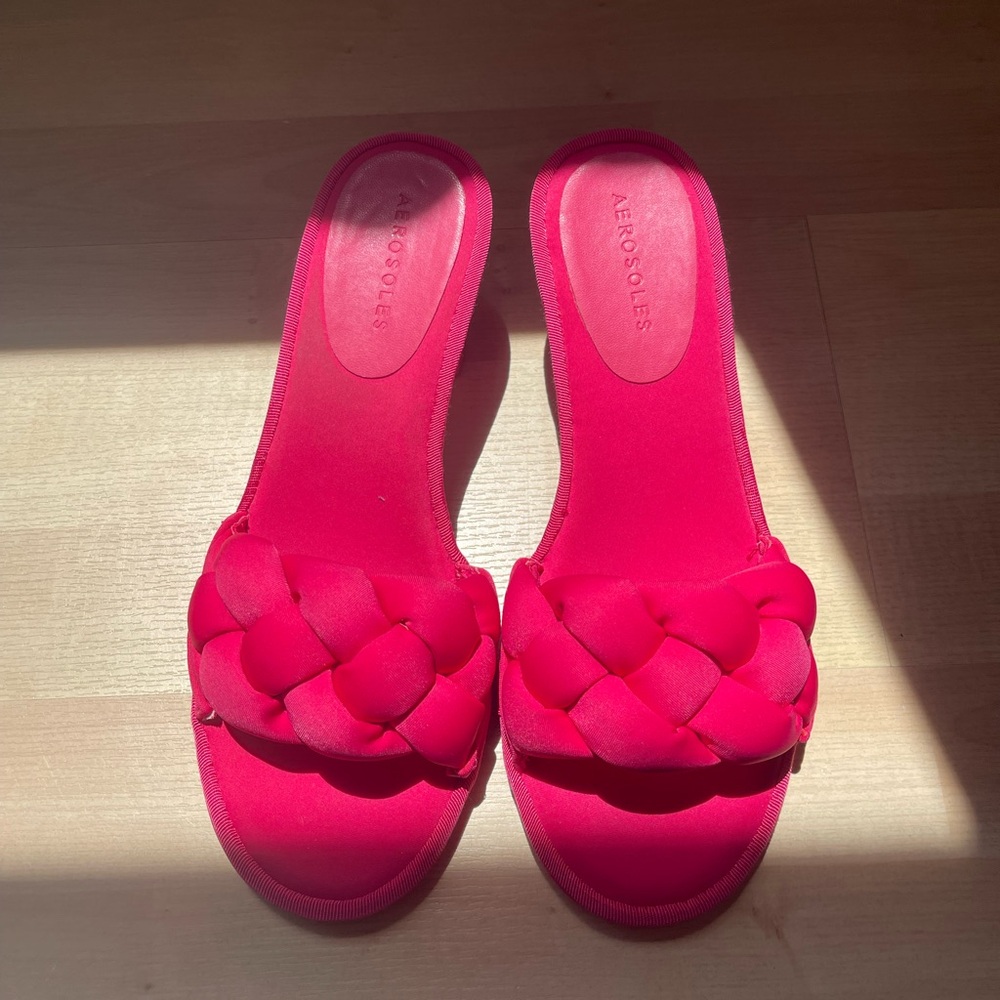 Aerosoles hot pink Women's Barbie Slide Sandals